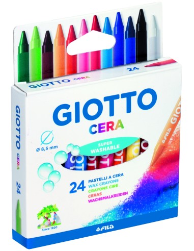 Wax crayons Fila Giotto Cera 24-colors