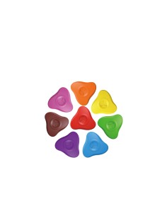 Kids triangular wax caryon 8colors/blister card 2