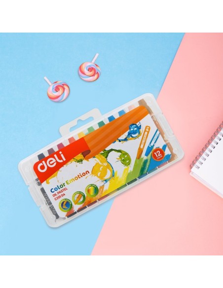 Oil Pastel Deli 12 colors assorted