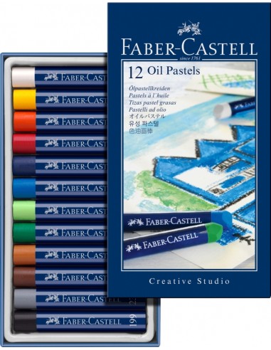 Õlipastellid Faber-Castell Gofa Creative Studio 12-värvi