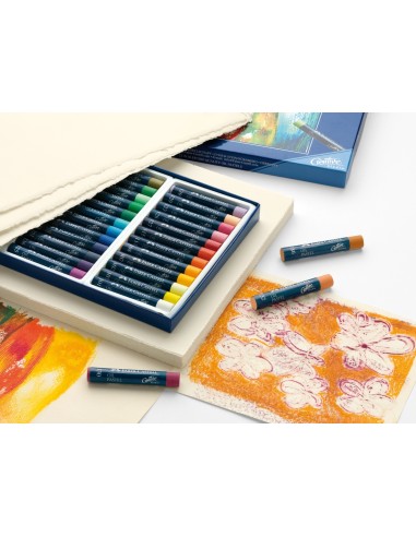 Faber-Castell Oil pastels, cardboard wallet of 24
