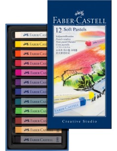 Faber-Castell Soft pastel, cardboard wallet of 12