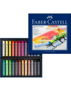 Faber-Castell Soft pastel, cardboard wallet of 24
