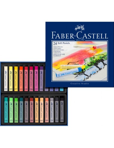 Pastellkriidid Faber-Castell Gofa 24-värvi