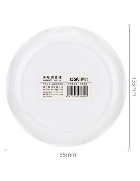 Värvipalett DELI 135mm valge