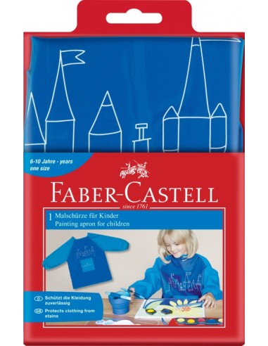 Faber-Castell Painting apron for children, blue