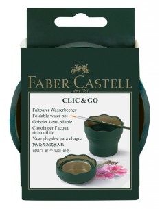 Faber-Castell Clic&Go water cup, dark green