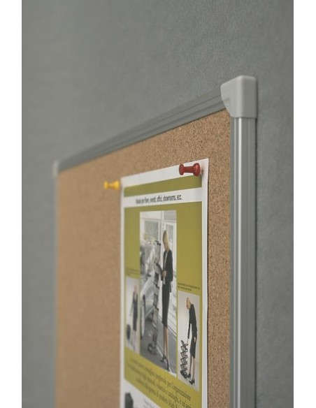 Cork board 2x3 60x40cm, with aluminium frame