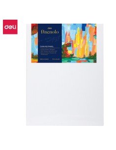 Canvas Panel-18Cm*24Cm DELI 100%cotton, 280g/m2, 18cm*24cm（7.1in*9.4in） White