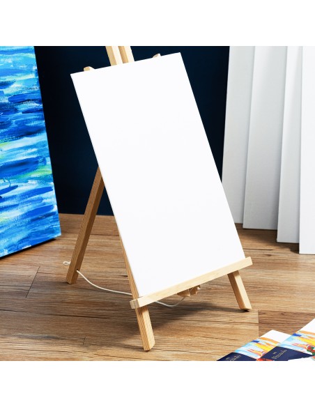 Canvas Panel-30Cm*40Cm DELI 100%cotton, 280g/m2, 30cm*40cm（11.9in*15.7in） White