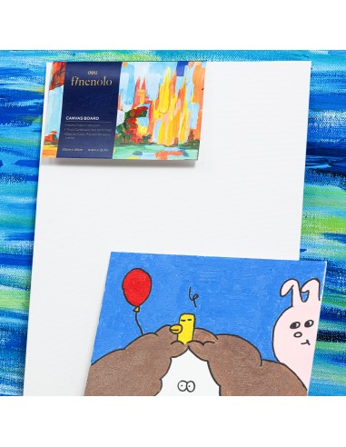 Lõuend Finenolo kartongil 40x50cm 100% puuvill 280g/m2 peentera