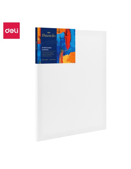Stretched Canvas-40Cm*50Cm DELI 100%cotton, 280g/m2, 40cm*50cm（15.7in*19.7in） White