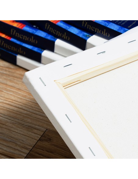 Stretched Canvas-40Cm*50Cm DELI 100%cotton, 280g/m2, 40cm*50cm（15.7in*19.7in） White