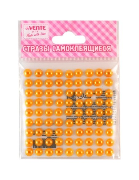 Pärlid deVENTE plastik 4mm 80tk/pk kollane