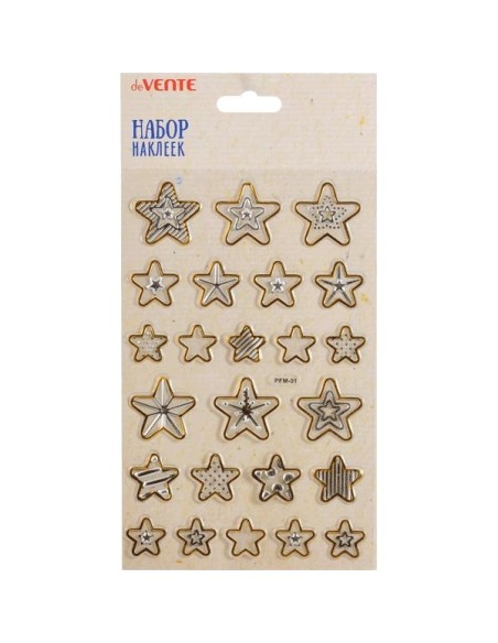Kleebised deVENTE Gold-silver Stars 12x19cm