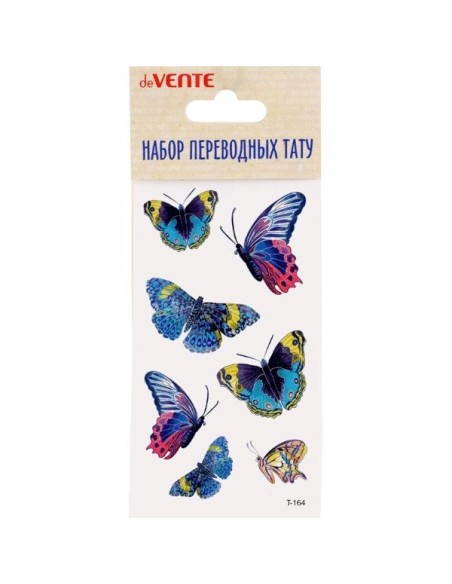 Kleeppildid deVENTE Liblikad Tattoo 6x10.5cm