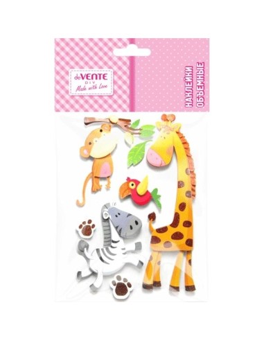 Kleeppildid deVENTE 3D Zoo foamiinist