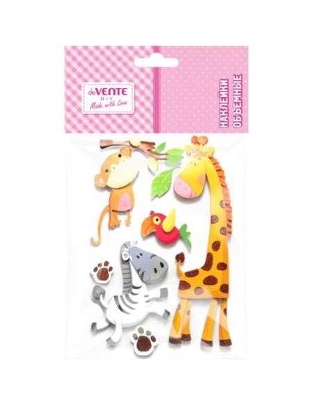 Kleeppildid deVENTE 3D Zoo foamiinist