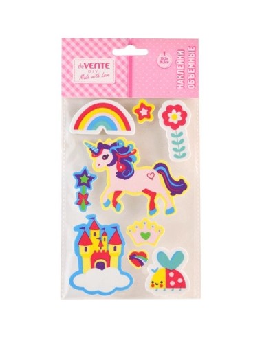 Dekoratiivsed 3D kleepsud deVENTE Unicorn world