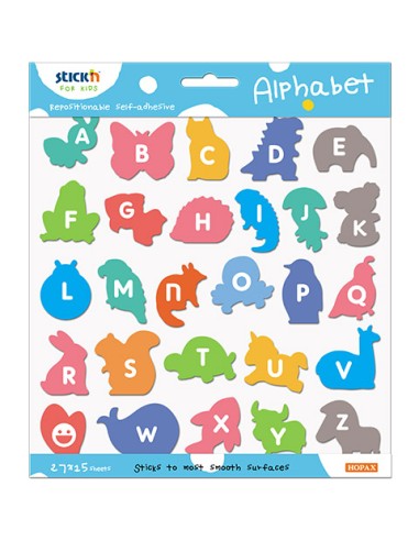 Alphabet, 230x200mm, , 35.6x35.6mm x 28 pads, 15 sheets/pad