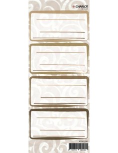 Vihiku kleebisetiketid Charlot Wild 76x35mm 4tk lehel 2