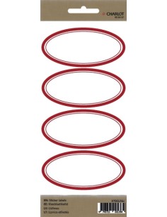 Labels Charlot 76x35mm 4pcs on sheet Jam Jar