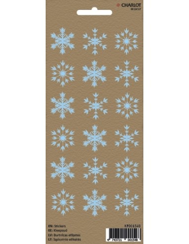 Label Charlot 18pcs Snowflake