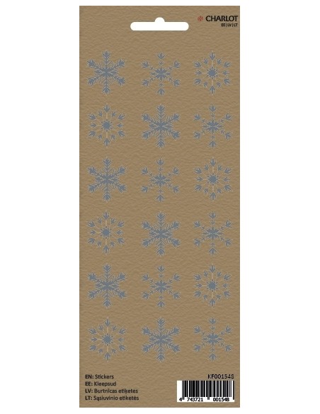 Label Charlot 18pcs Snowflake