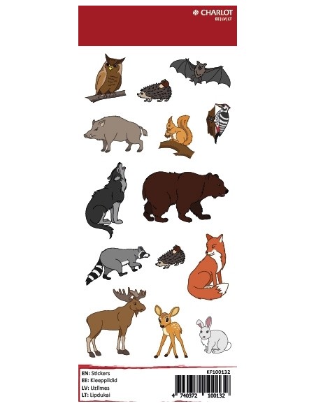 Labels Charlot (Forest animals)