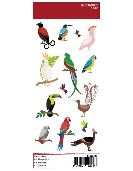 Labels Charlot (Exotic birds)