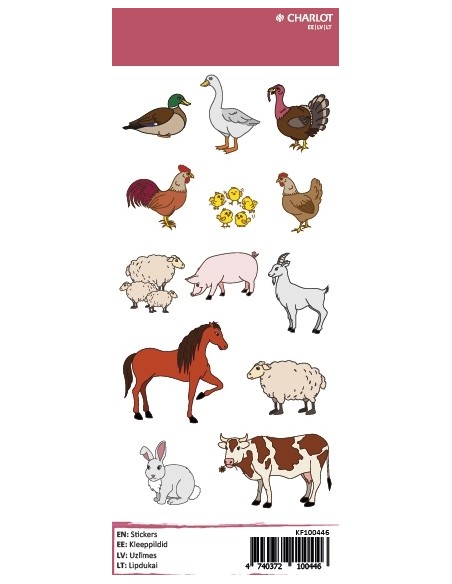 Labels Charlot (Farm animals)