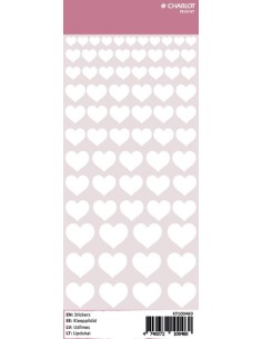 Labels Charlot (White hearts)