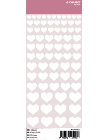 Labels Charlot (White hearts)