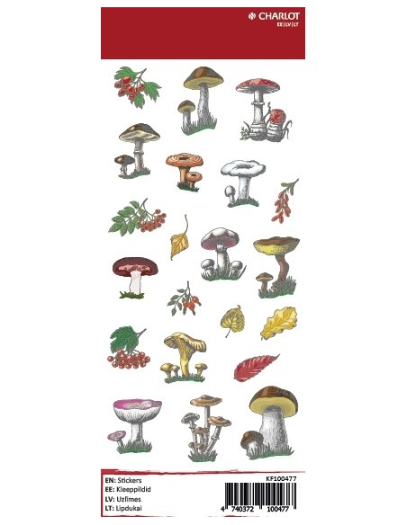 Labels Charlot (Mushrooms)