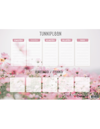 Labels Charlot (School timetable) A3