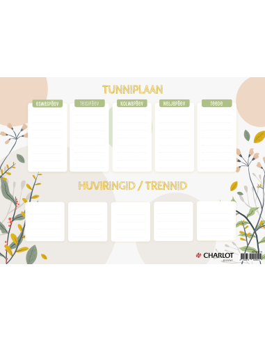 Labels Charlot (School timetable) A3