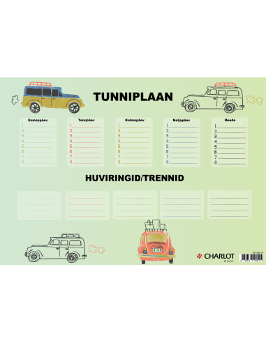 Plakat Charlot Tunniplaan A3