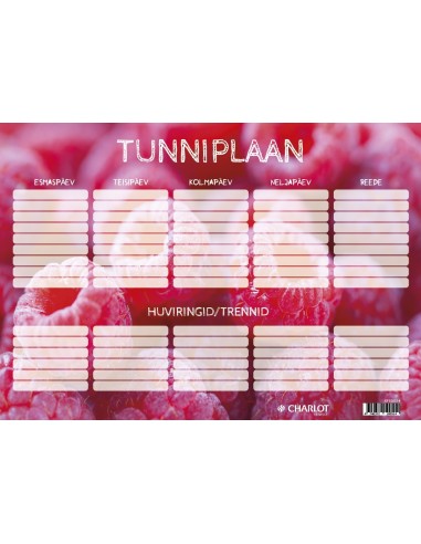 Labels Charlot (School timetable) A3