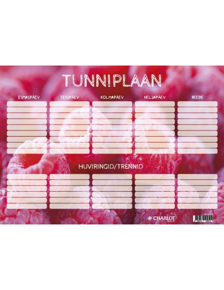 Plakat Charlot Tunniplaan A3