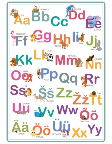 Alphabet with animals, Charlot