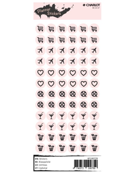 Labels Charlot (Planner Stickers 1)