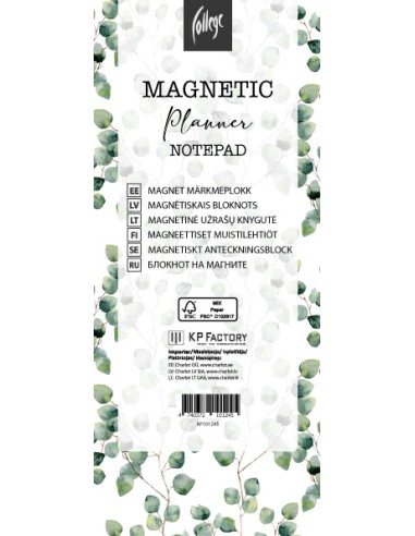 Magnetic Notepad (Planner), 89x229mm, 50 sheets