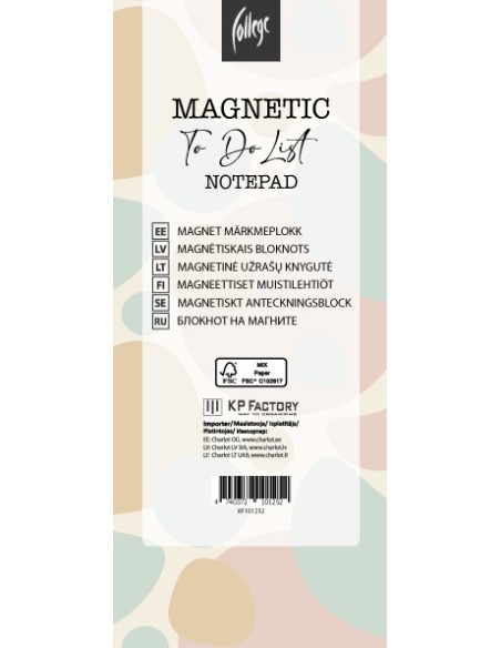 Magnetic Notepad (To Do List), 89x229mm, 50 sheets