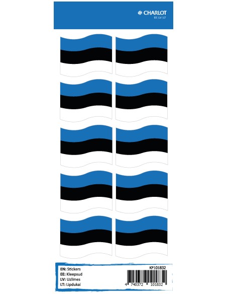 Labels Charlot (Estonian flag)