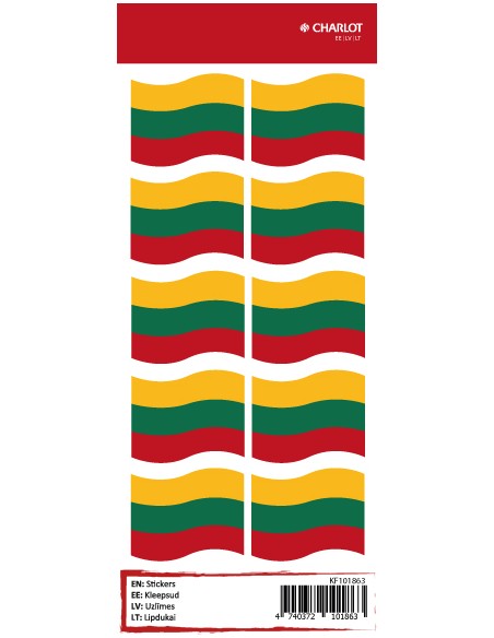 Labels Charlot (Lithuanian flag)
