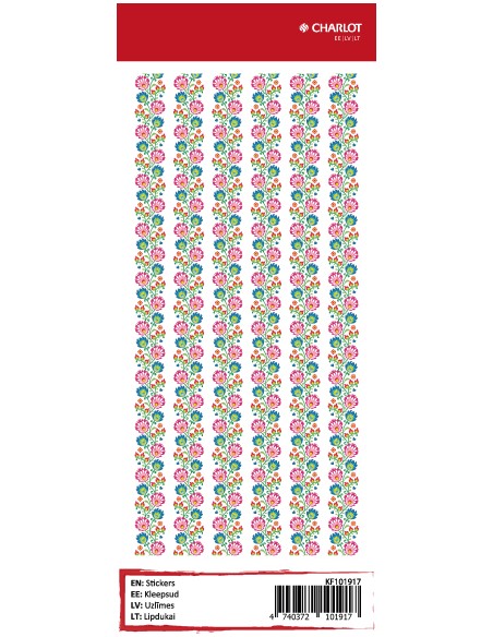 Labels Charlot (Floral pattern)