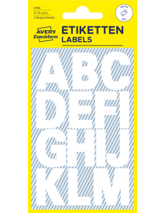 Kleebised Z-Design 3786 Tähed 25mm veekindlad, valge 2