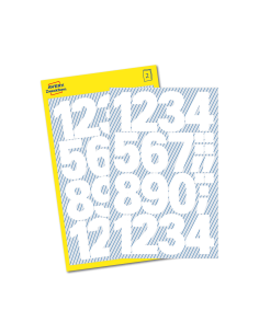 Stickers Avery-Zweckform HOM letters film weatherproof white 2sh