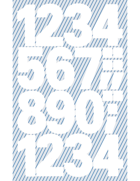Stickers Avery-Zweckform HOM letters film weatherproof white 2sh