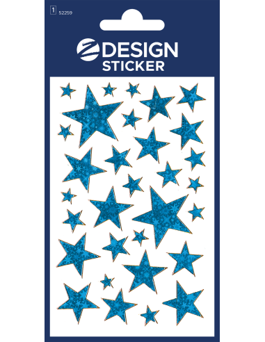 Kleeppildid Z-Design 52259 sinined tähed